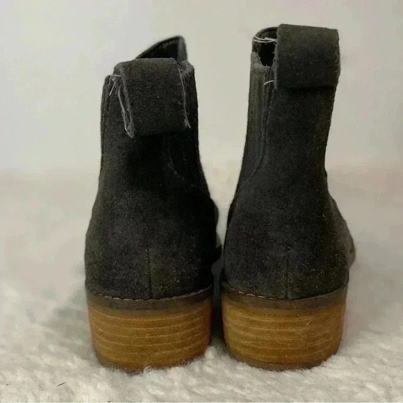 Dolce Vita Terra Charcoal Grey Suede Ankle Boots Size 6 - Picture 6 of 11